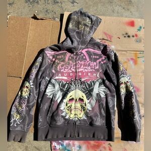 Vintage embellished Christian Audigier zip up jacket